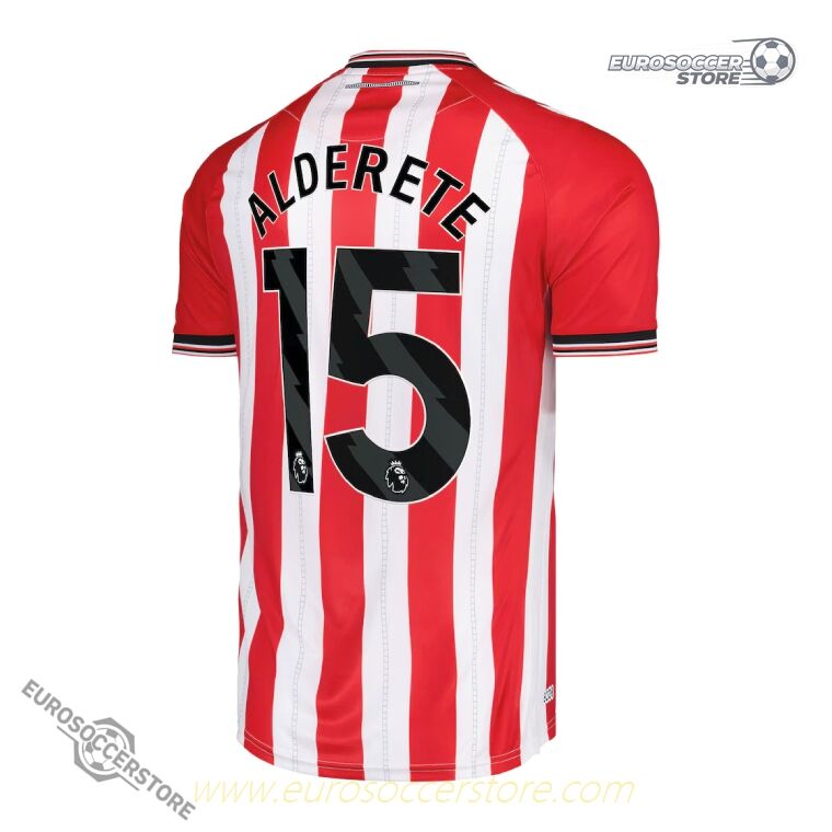 Sunderland's 25-26 Home Jersey featuring ALDERETE with the number 15