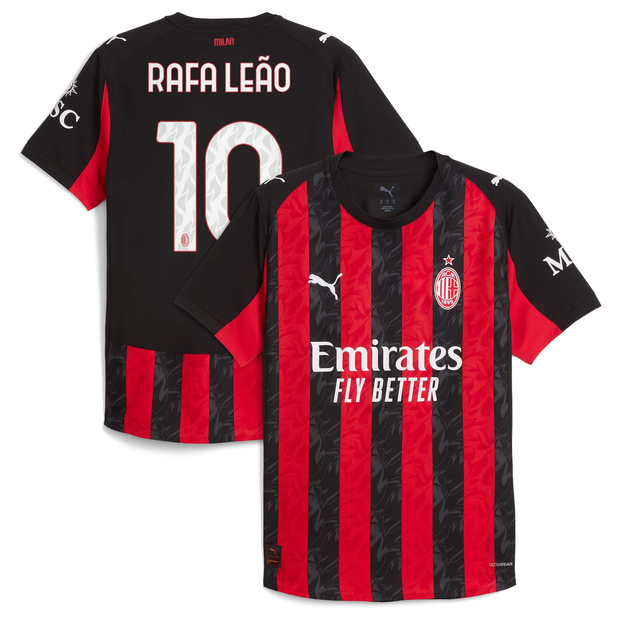 AC Milan Men's 2025 Authentic Authentic - Official Jersey -