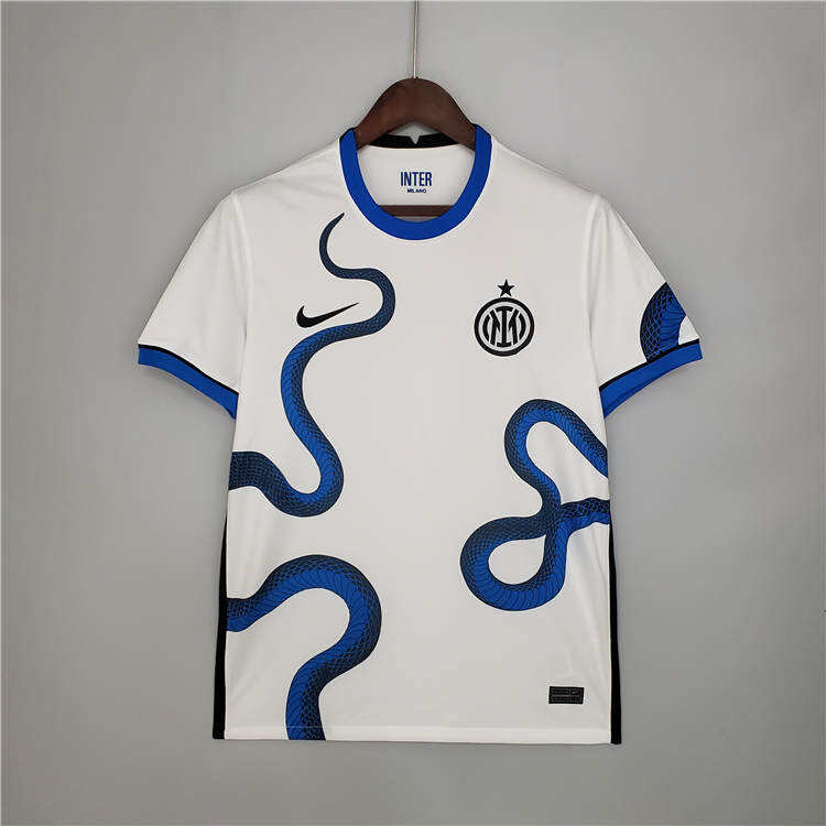 Inter Milan 21-22 White Away Soccer Jersey Football Shirt - Official