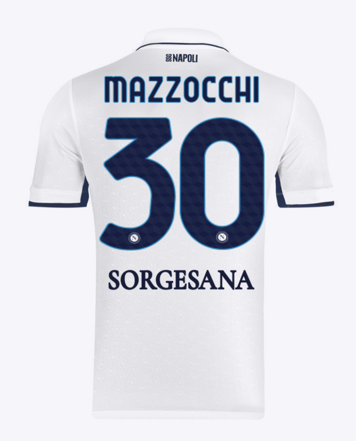 24-25 Season Napoli Away Jersey, #30 Mazzocchi Version