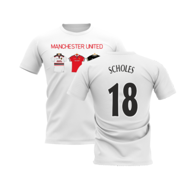 Flexible 1998-1999 Manchester United Top-Tier Match Jersey White#792