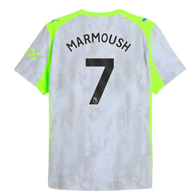 Great Deal Man City Marmoush 7 2025-2026 Man City Authentic Third S...