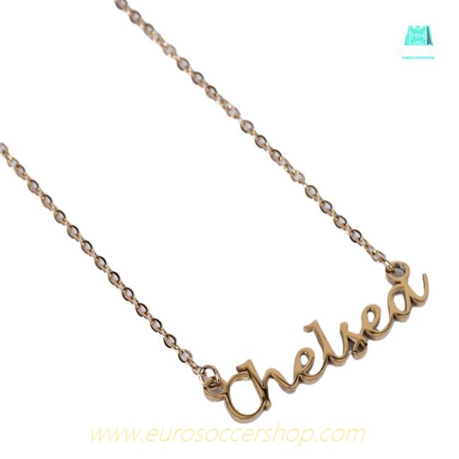 Chelsea FC Gold Plated Name Dropper Necklace