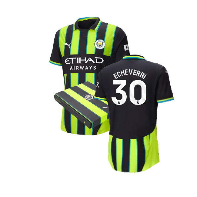 Ultra Comfort Avid Football Man City Away Authentic Shirt Wpackagi...