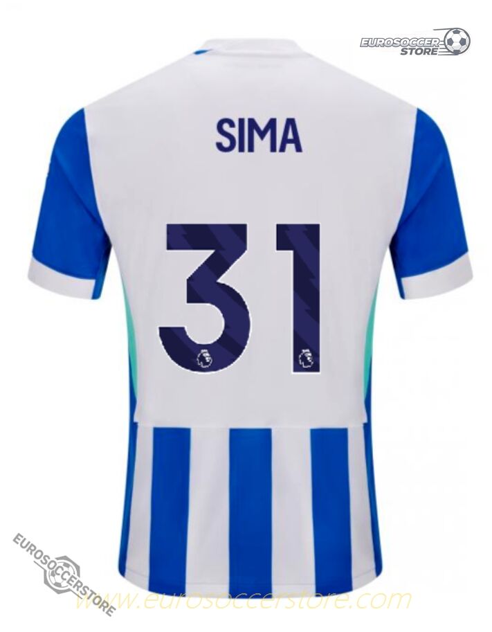 The 2025-26 Brighton Hove Albion Home SIMA 31 Football Jersey