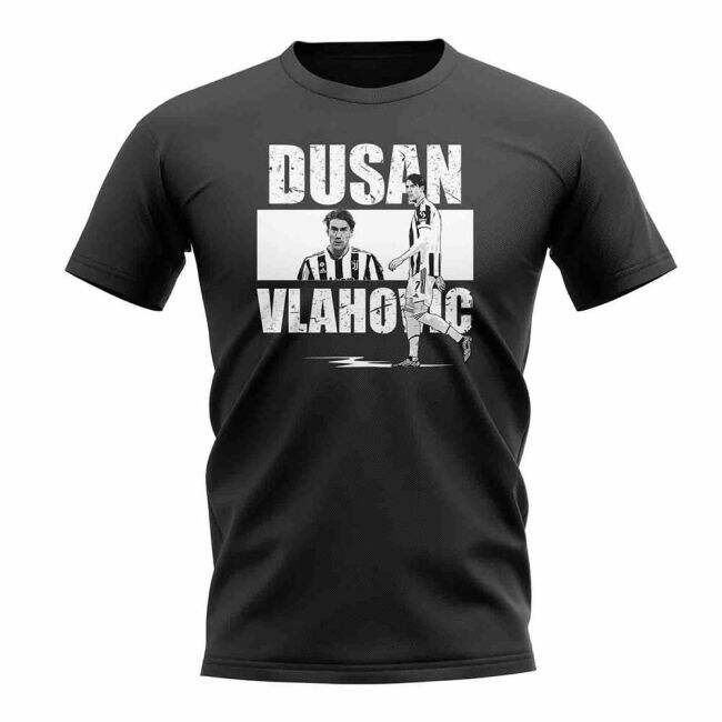 Dusan Vlahovic Player Collage football T-Shirt (Unisex