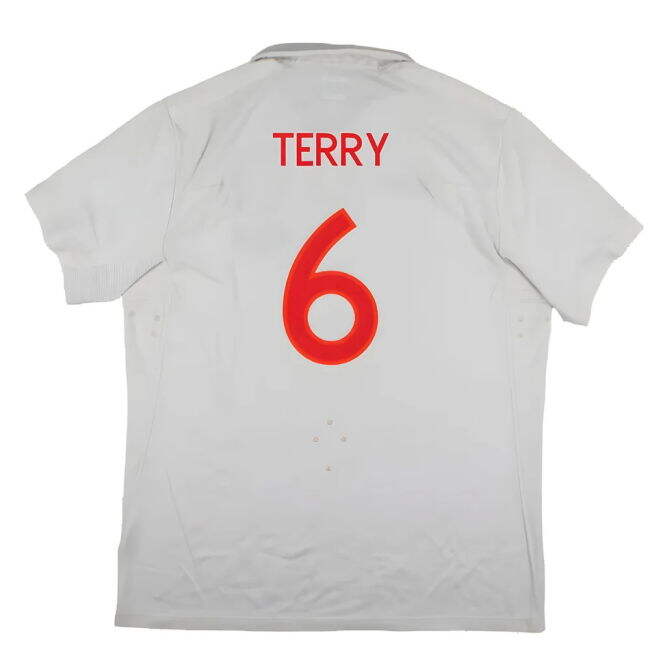 TERRY 6 England Soccer Team Fashionable Home Match Shirt