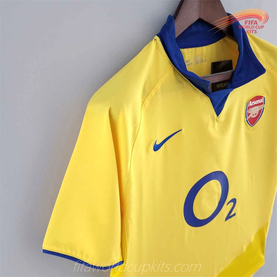 Arsenal 03-05 Away Yellow Football Kit