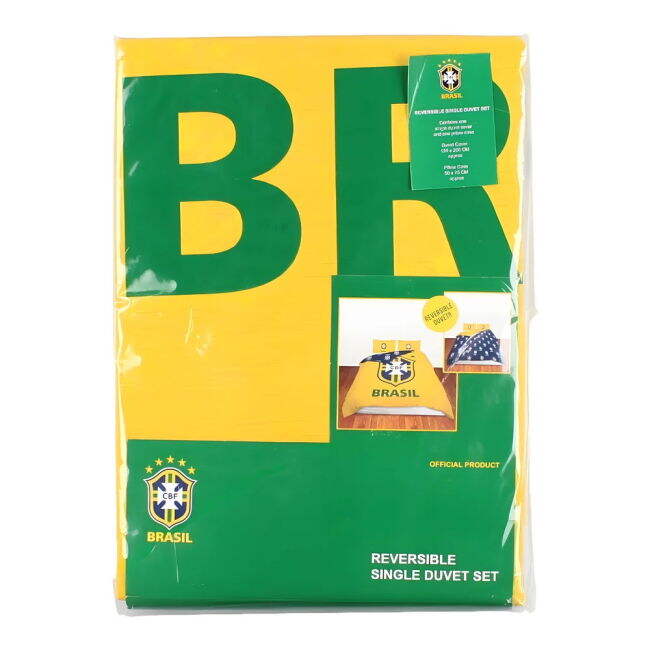 Kit Brazil Reversible Single Duvet Quality Team Match Player