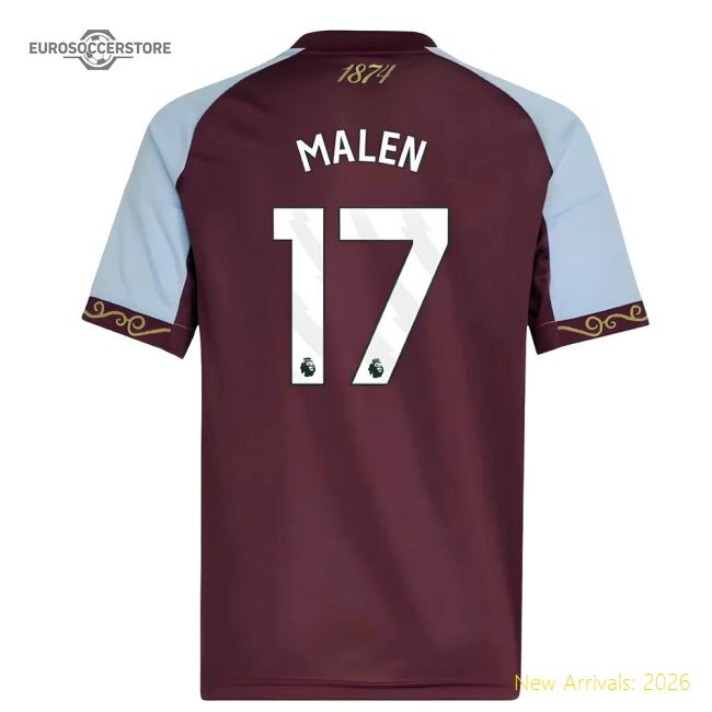 Premium 2025-2026 Aston Villa Home Shirt (kids) (malen 17) - Premium