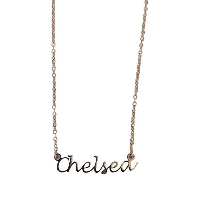 Chelsea FC Gold Plated Name Dropper Necklace