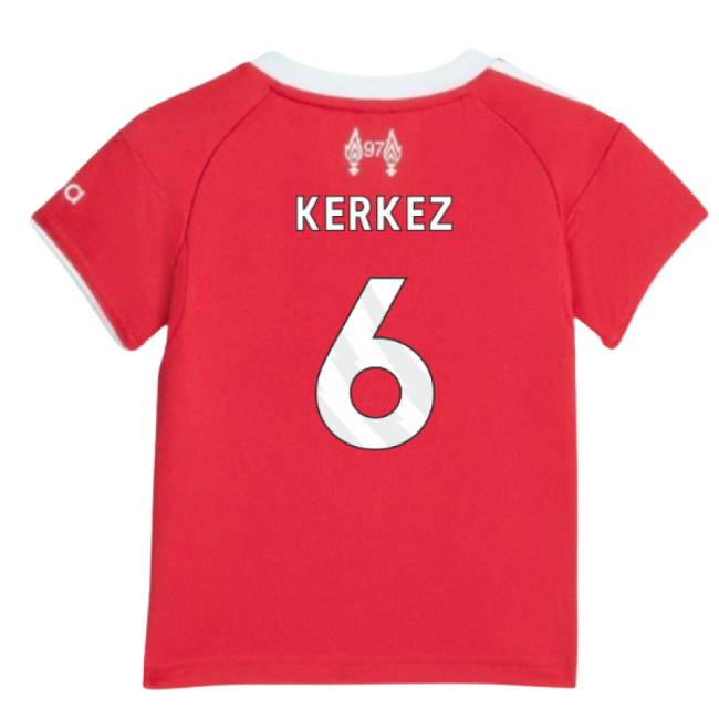 Men's 2025-2026 Liverpool Home Baby Kit (Kerkez 6)