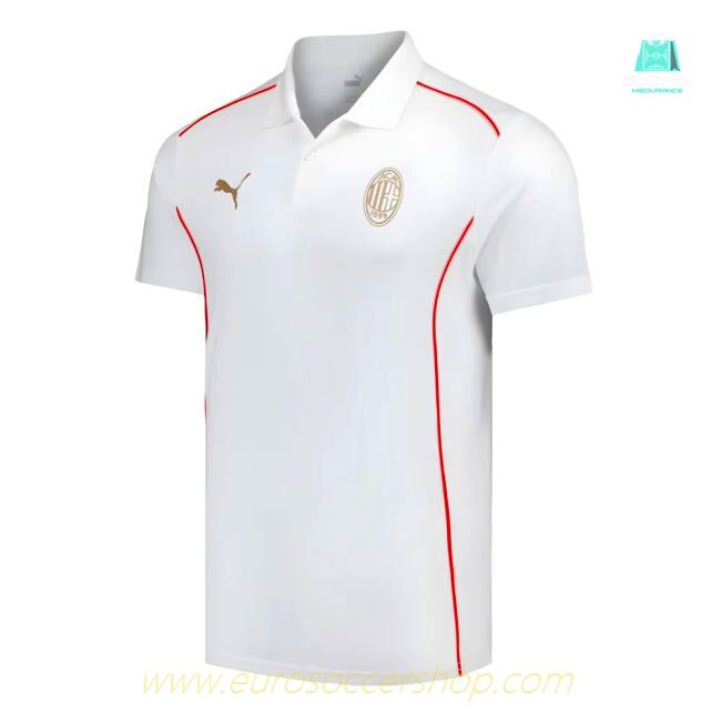 2024-2025 AC Milan Casuals Polo Shirt (White)