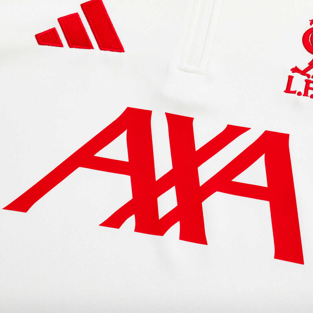 Liverpool 1/4 Zip Tracksuit 2025/26 Kids White