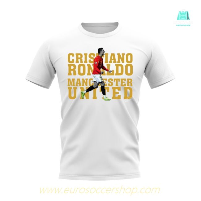 Cristiano Ronaldo Manchester United Player Tee (White)