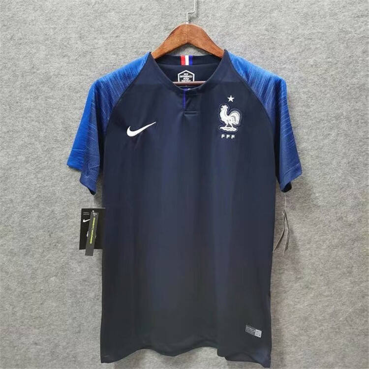 FRANCE 2018 SOCCER JERSEY HOME BLUE FOOTBALL SHIRT - Official Replica