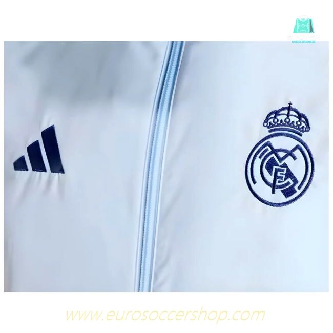 2024-2025 Real Madrid Presentation Jacket (Glow Blue)
