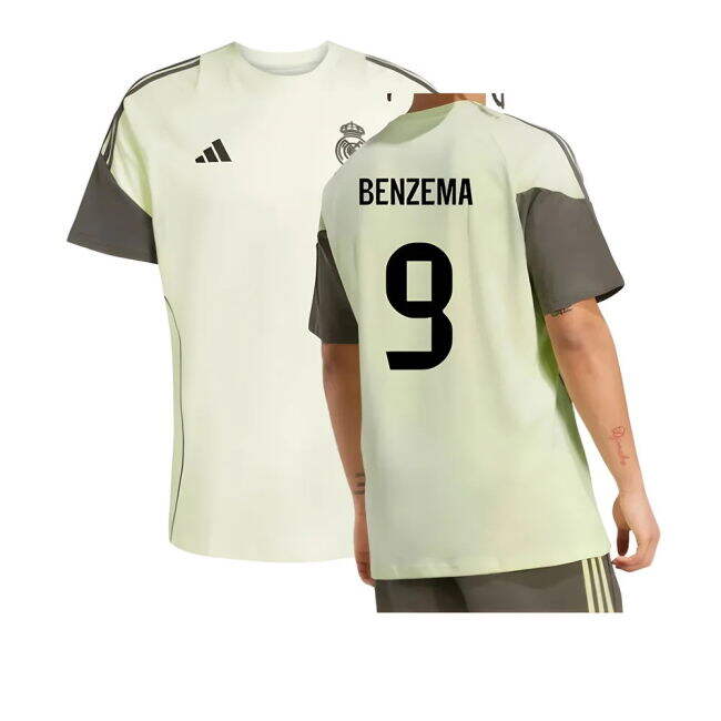 Benzema 9 Game Replica Real Madrid Training Fan Jersey (Adults)