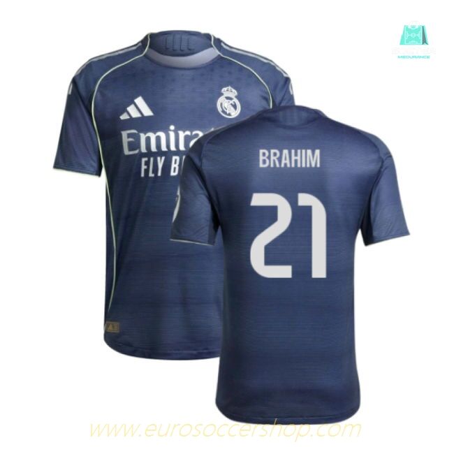2025-2026 Real Madrid Authentic Away Shirt (Brahim 21)