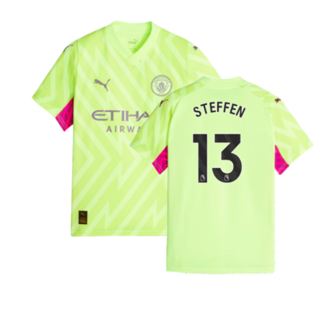 Ultra Comfort Football Man City Ss Goalkeeper Shirt Yellow Steffen...