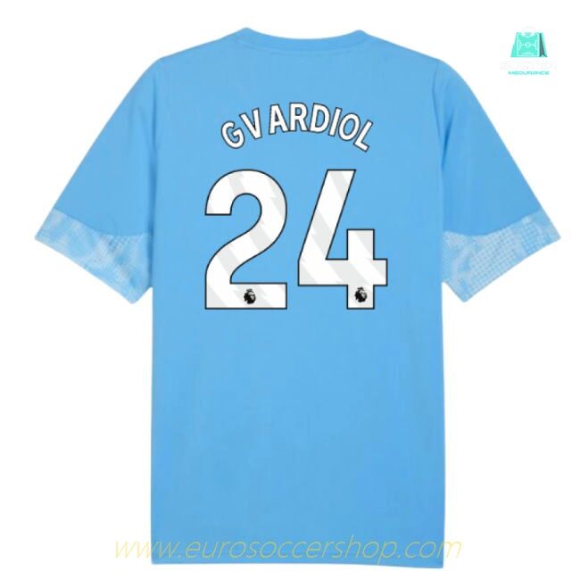 2025-2026 Man City Training Jersey (Light Blue) (Gvardiol 24)