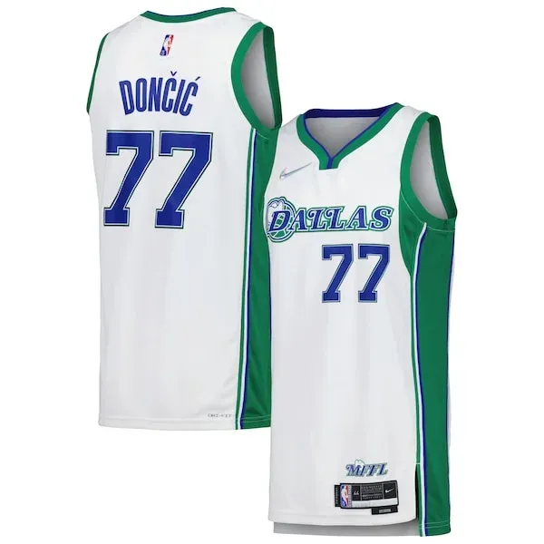 Luka Dončić DAL Swingman Jersey - exclusive vintage - White casual