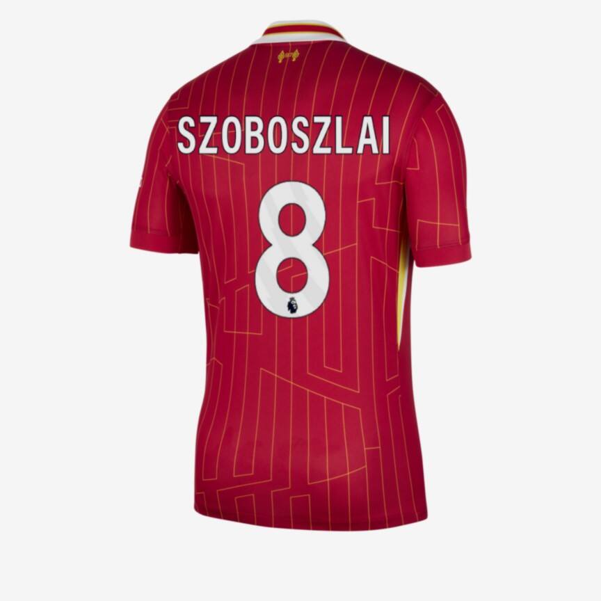 Liverpool's Home Jersey 24-25 with Szoboszlai's No. 8