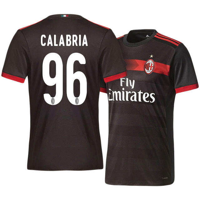 AC Milan Third 201718 Davide Calabria 96 Soccer Jersey Shirt -