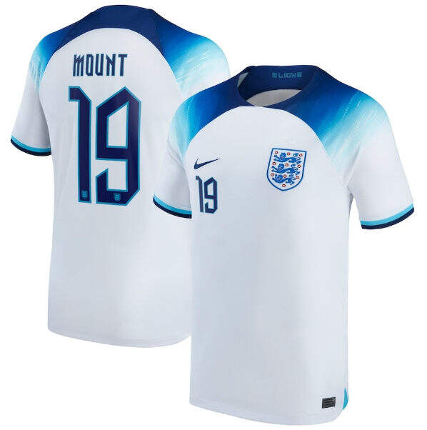 England World Cup 2022 Home Kit MOUNT Soccer Shirt White Football