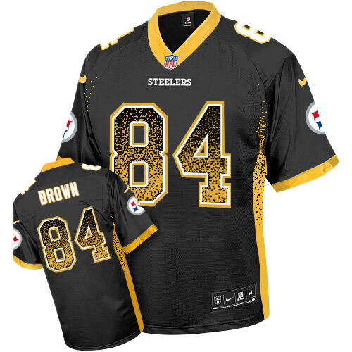 Pittsburgh #None Black Drift Fashion Elite NFL Jersey official