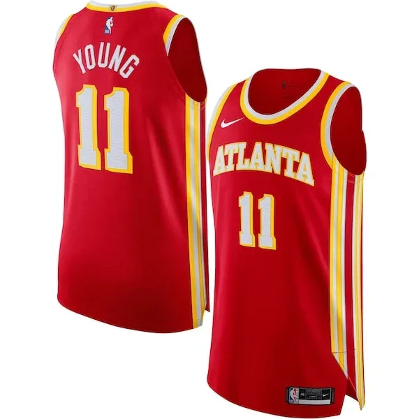 Trae Young ATL Authentic Jersey - official classic - Red basketball