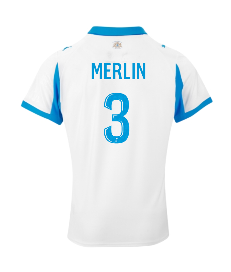 Marseille's MERLIN 3 Home Jersey for the 25-26 Season
