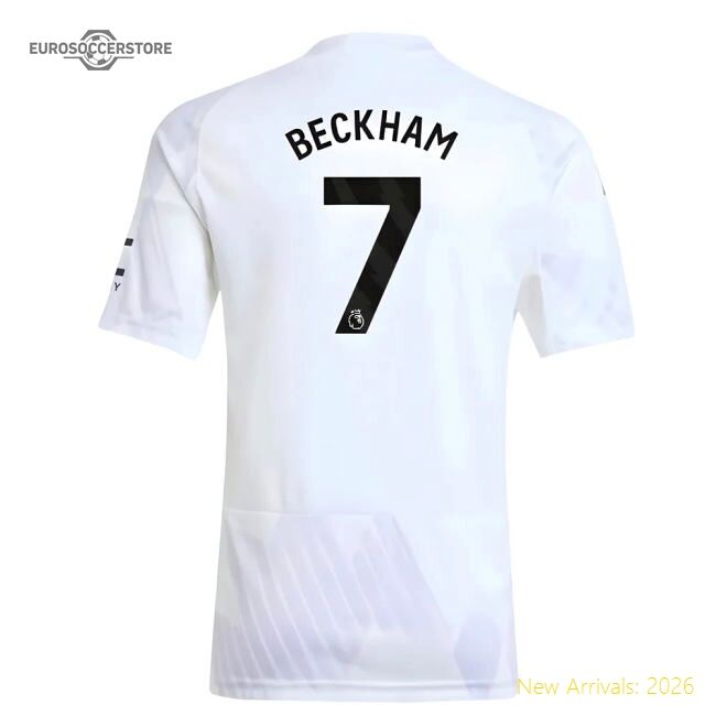 Authentic 2025-2026 Man Utd Away Shirt (kids) (beckham 7) - Premium