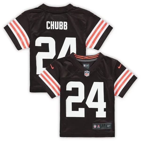 None Game NFL Jersey - Brown | Elite Football Apparel | NFL Football