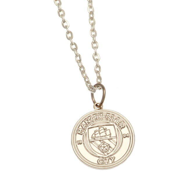 replica Manchester City FC Silver Plated Boxed Pendant