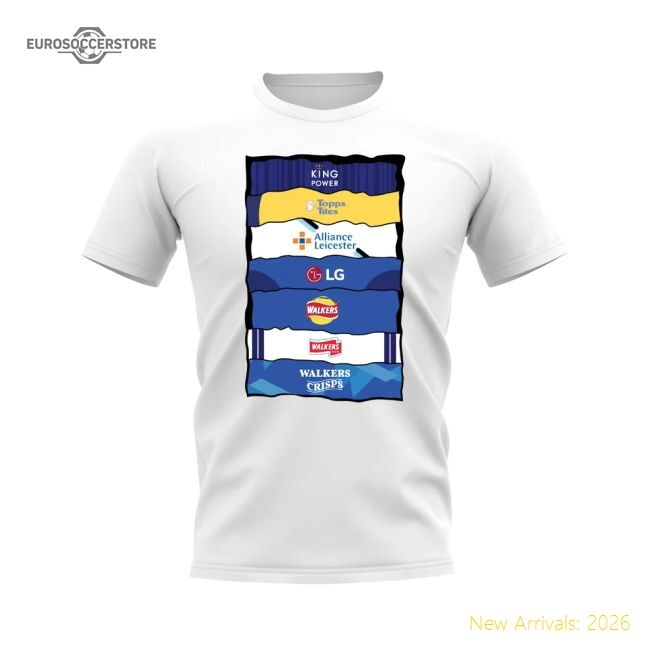 Outstanding Leicester Sponsor History T-shirt (white) - Premium Quality