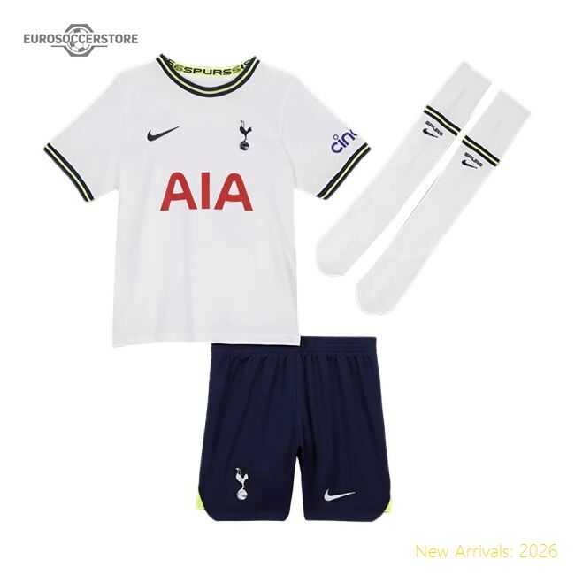 2022-2023 Spurs Little Boys Home Mini Kit - Match Day Jersey