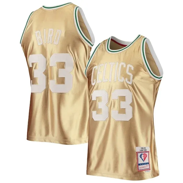 Larry Bird BOS Swingman Jersey - high-quality NBA casual athletic