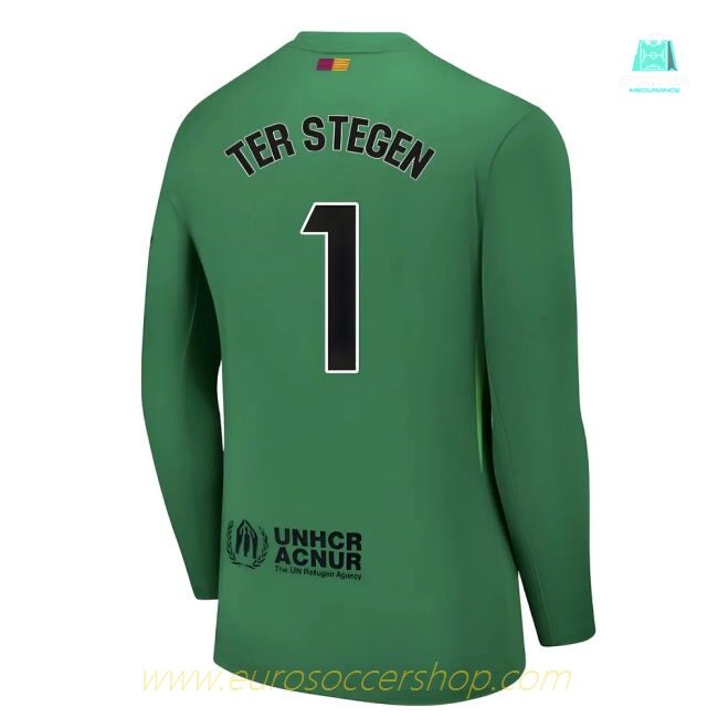 2025-2026 Barcelona Home Goalkeeper Shirt (Green) (Ter Stegen 1)