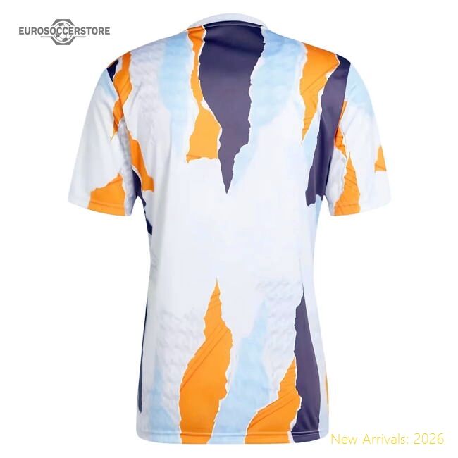 2024-2025 Real Madrid Pre-match Shirt (whitecrew Orange)