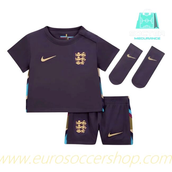 2024-2025 Season England National Team Fan Edition Away Kit Youth Version