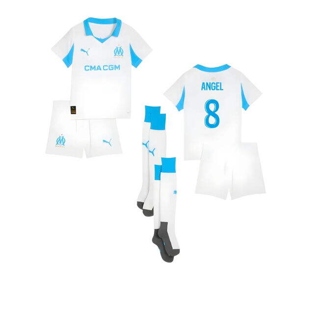 Marseille Senior Team Elite Quality Home Player Jersey (Angel 8)