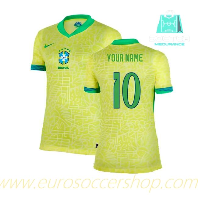 Premium 2024-25 Edition Brazil NT Home Football Shirt Women