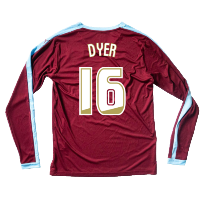 Verified Burnley 2015-16 Long Sleeve Home Shirt ((Excellent) S) (Dy...