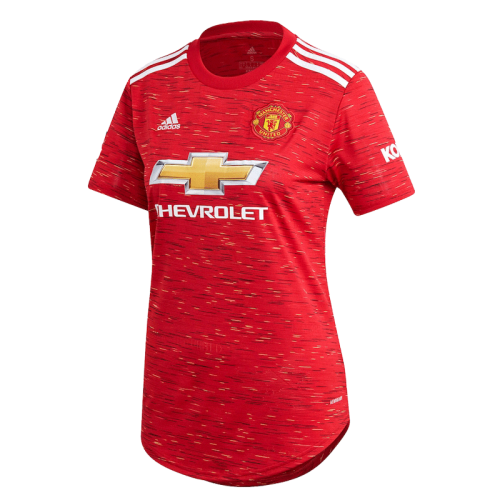 20-21 Manchester United Home Red Womens Soccer Jersey Shirt -