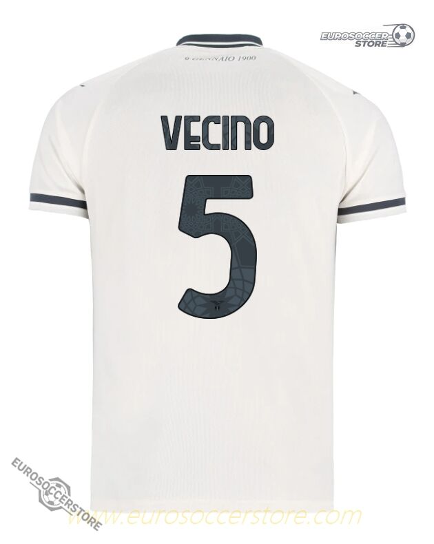 Lazio 25-26 Season Away Jersey, Featuring VECINO #5
