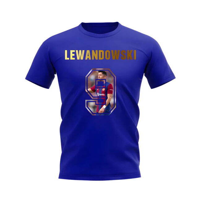 Robert Lewandowski Name And Number Barce - Pro - Stadium- Smart
