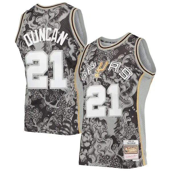 Tim Duncan SAS Swingman Jersey - high-quality NBA - Black athletic
