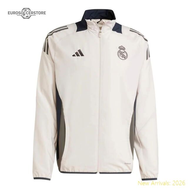 2024-2025 Real Madrid Eu Presentation Jacket (putty Mauve)