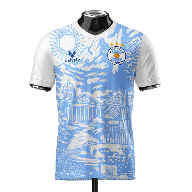 Collector'S-Item Elite Argentina Heritage Football Jersey (Wolvate)